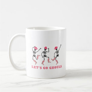 Mug Allons Gouls Halloween Skeletons Pink Cowgirl