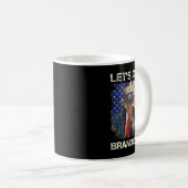 Mug Allons-y Brandon Conservateur américain Drapeau Tr (Devant droit)