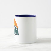 Mug Allons-y ! Camionnette rétro amusante (Centre)
