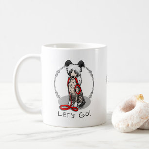 Mug Allons-y ! Chien chinois à crête (hl blk wh 1)