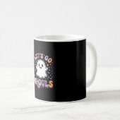 Mug Allons-y les fantômes Conception graphique de fant (Devant droit)