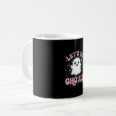 Mug Allons-y les fantômes Conception graphique de fant (Devant gauche)