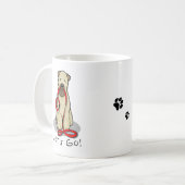 Mug Allons-y ! Marche à pied à Terrier Chien (1b2) (Devant gauche)