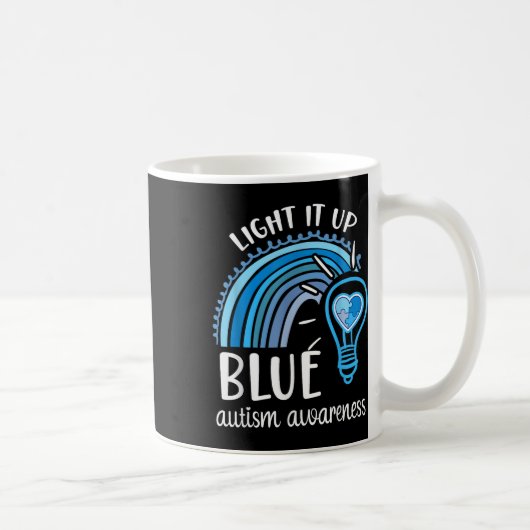 Mug Allumer le mois de la Sensibilisation sur l'autism (Droite)