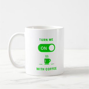 Mug Allumez-moi avec du café CAFÉ