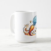 Mug Allumez Votre Potentiel Fusée Cerveau Motivationne (Devant gauche)