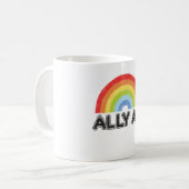 Mug Ally AF Gay pride LGBT Drapeau cadeau (Devant gauche)