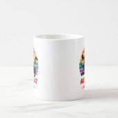Mug Ally Cat - Chat noir avec lunettes de soleil arc-e (Centre)