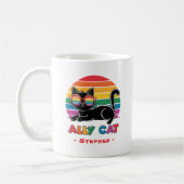 Mug Ally Cat - Chat noir avec lunettes de soleil arc-e (Gauche)
