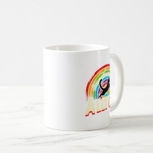Mug Ally Cat Lgbt Pride Cat  (Devant droit)