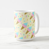 Mug Almofada fofa com estampa contínua de sorvetes (Devant droit)
