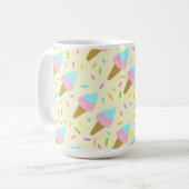 Mug Almofada fofa com estampa contínua de sorvetes (Devant gauche)