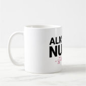 Mug Almost a Nurse Student Nursing School Pink Script (Gauche)