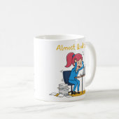 Mug Almost Quitting Funny Overworked Burnout  (Devant droit)