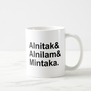 Mug Alnitak Alnilam Mintaka 3 Étoiles de la ceinture