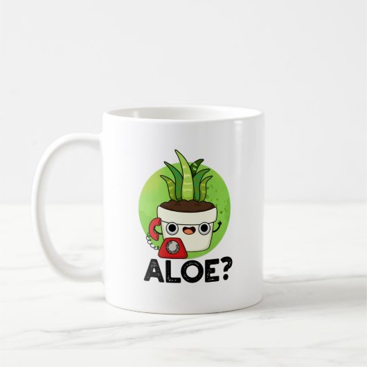 Mug Aloe Cute Aloe Vera Plante PUn (Gauche)