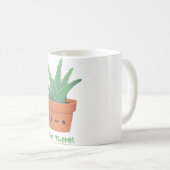 Mug Aloe There, Hello There, mignon Aloe Vera Pun (Devant droit)