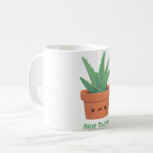 Mug Aloe There, Hello There, mignon Aloe Vera Pun (Devant gauche)