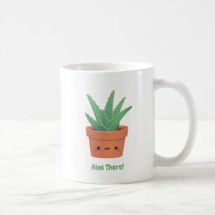 Mug Aloe There Pun, Cute and Funny Hello