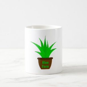 Mug Aloe Vera avec un Étiquette
