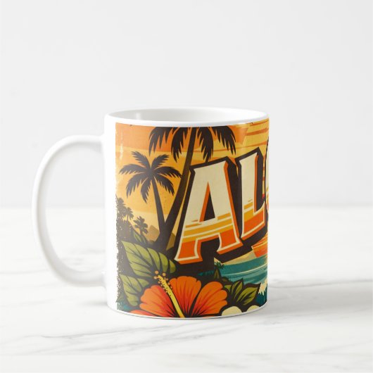 Mug Aloha Beach Sunset Island  (Gauche)