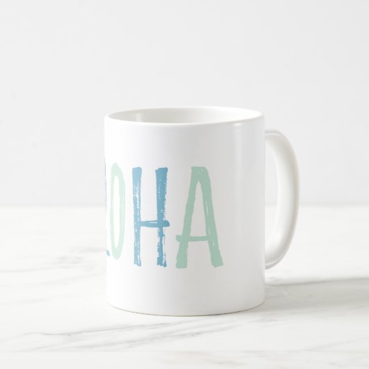 Mug Aloha de Monnaie Bleue (Devant droit)