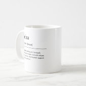 Mug Aloha définition, dictionnaire de voeux hawaïen (Devant gauche)