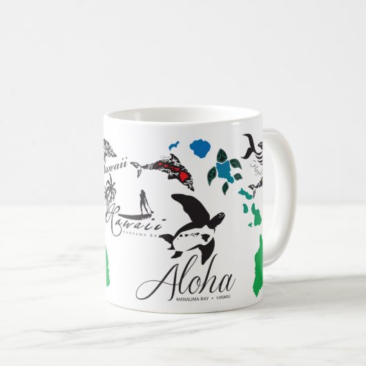 Mug Aloha Hawaii (Devant droit)