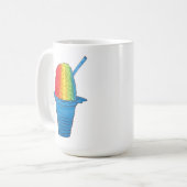 Mug ALOHA Hawaii Hawaii rasage arc-en-ciel rasé glace  (Devant gauche)