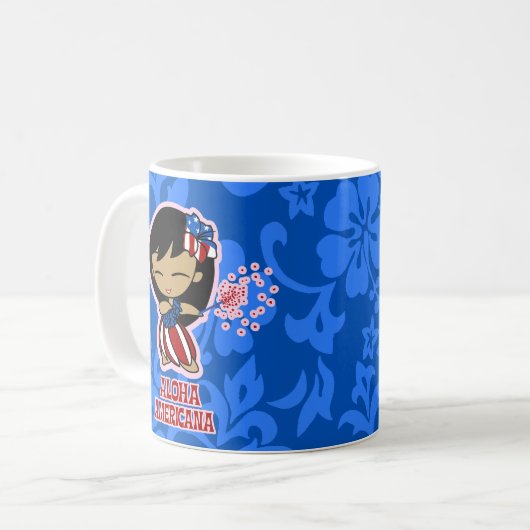 Mug Aloha Honeys Firecracker Hula Girl (Devant gauche)
