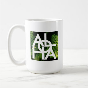 Mug Aloha Moderne Palmier Hawaï Îles Vibes