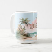 Mug Aloha Plage tropicale Palmiers (Devant gauche)
