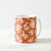 Mug aloha sans joint motif d'hibiscus et d'ananas, (Devant droit)