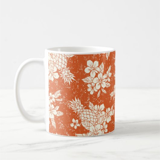 Mug Aloha Spirit : Hibiscus-Ananas Harmonie. (Gauche)