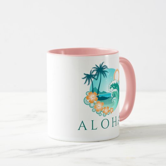 Mug Aloha Tropical (Devant droit)