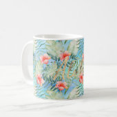 Mug Aloha tropical Hibiscus Floral (Devant gauche)