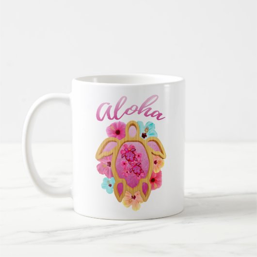 Mug Aloha Tropical Honu Sea Turtle (Gauche)