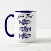 Mug Aloha Trout-Blue Hawaiian (Gauche)