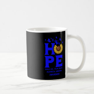 Mug Alopecia Areata Blue Hope Vintage Sunflower Award