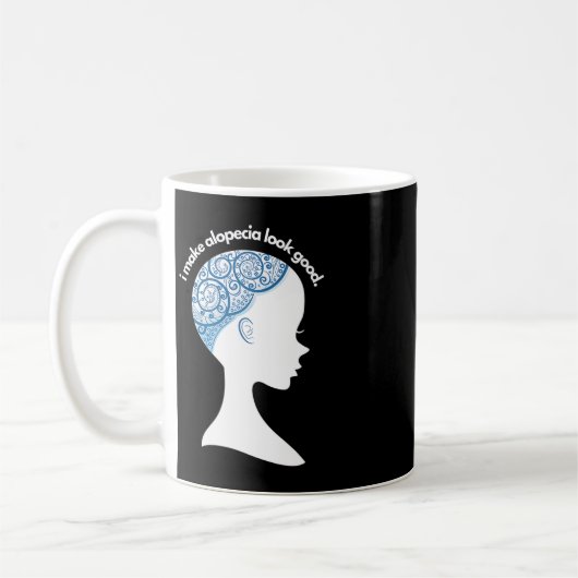 Mug Alopecia Areata Cadeau - Sensibilisation à la pert (Gauche)
