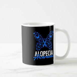Mug Alopecia Sensibilisation Bleu Ruban Papillon Alope