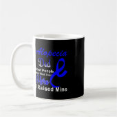 Mug Alopecia Sensibilisation Papa Soutien Blue Ribbon  (Gauche)