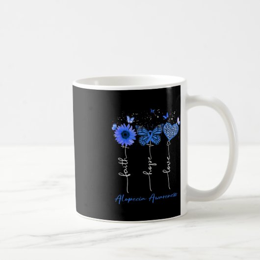 Mug Alopécie Conscience Foi Espoir Aimer Leopard Sunfl (Droite)