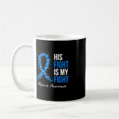Mug Alopécie Conscience Son combat est mon combat Je p (Gauche)