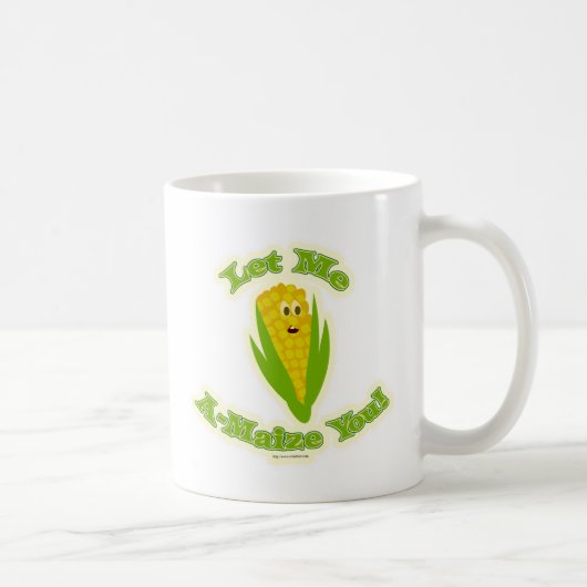 Mug Alors A-Maize-ing Corn mignon Caractère de dessin (Droite)