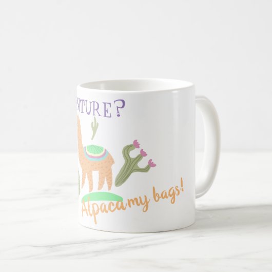 Mug Alpaca Adventure Mes Sacs (Devant droit)