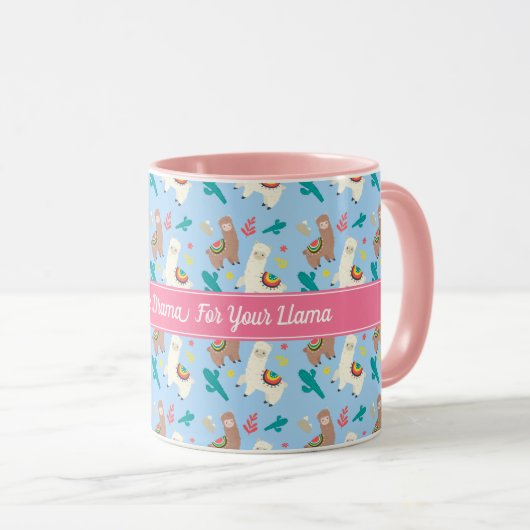 Mug Alpaca/Llama personnalisable (Devant droit)