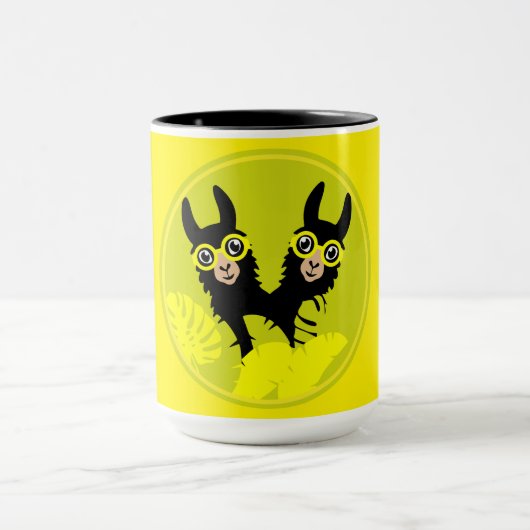 Mug Alpaca llama Twins (Centre)