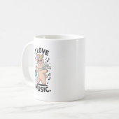 Mug Alpaca love music (Devant gauche)