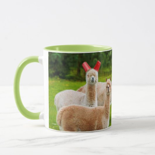 Mug Alpacas Avec Coupes Rouges (Gauche)